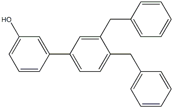 3-(3,4-Dibenzylphenyl)phenol Struktur