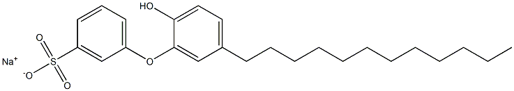 2'-Hydroxy-5'-dodecyl[oxybisbenzene]-3-sulfonic acid sodium salt Struktur