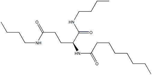 N2-Octanoyl-N1,N5-dibutylglutaminamide Struktur