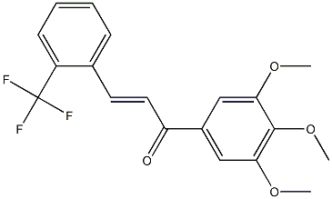 2-Trifluoromethyl-3',4',5'-trimethoxy-trans-chalcone Struktur