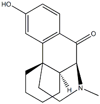 (9S,13S,14S)-3-Hydroxy-17-methylmorphinan-10-one Struktur