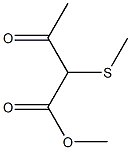 2-Methylthio-3-oxobutyric acid methyl ester Struktur