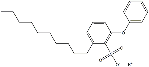 2-Decyl-6-phenoxybenzenesulfonic acid potassium salt Struktur