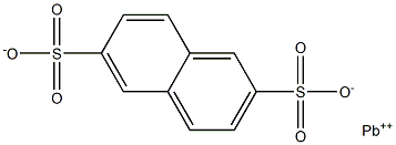 Naphthalene-2,6-disulfonic acid lead(II) salt Struktur