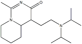 4-(2-Diisopropylaminoethyl)-1-methyl-4,4a,5,6,7,8-hexahydro-3H-pyrido[1,2-c]pyrimidin-3-one Struktur