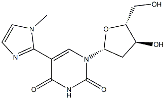 5-(1-Methyl-1H-imidazol-2-yl)-2'-deoxyuridine Struktur