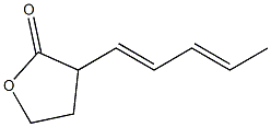 4,5-Dihydro-3-(1,3-pentadienyl)furan-2(3H)-one Struktur