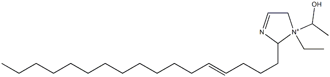 1-Ethyl-2-(4-heptadecenyl)-1-(1-hydroxyethyl)-3-imidazoline-1-ium Struktur