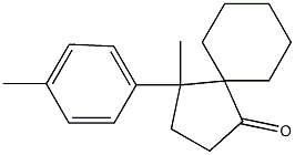 4-Methyl-4-(p-tolyl)spiro[4.5]decan-1-one Struktur