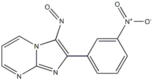 2-(3-Nitrophenyl)-3-nitrosoimidazo[1,2-a]pyrimidine Struktur