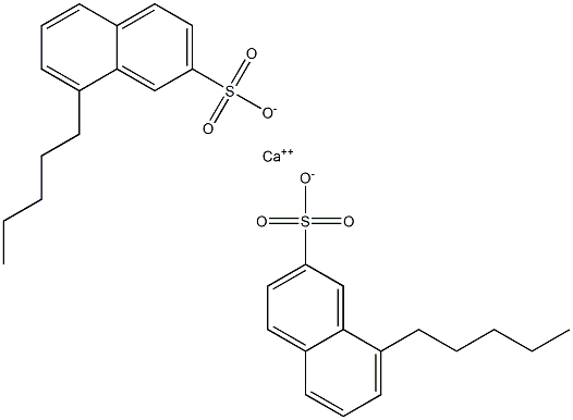 Bis(8-pentyl-2-naphthalenesulfonic acid)calcium salt Struktur