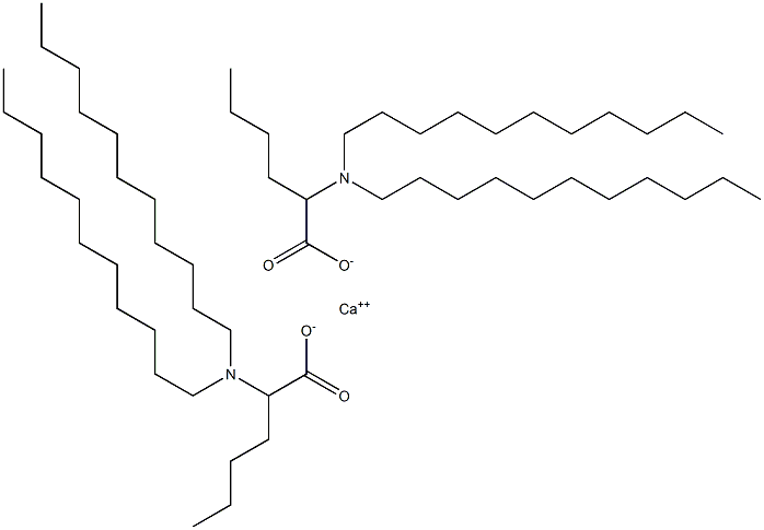 Bis[2-(diundecylamino)hexanoic acid]calcium salt Struktur