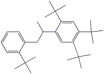 2-(2,4,5-Tri-tert-butylphenyl)-1-(2-tert-butylphenyl)propane Struktur