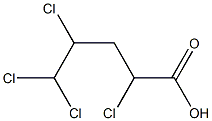 2,4,5,5-Tetrachlorovaleric acid Struktur