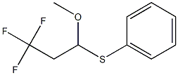 3-(Phenylthio)-3-methoxy-1,1,1-trifluoropropane Struktur