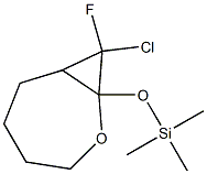 8-Chloro-8-fluoro-1-(trimethylsilyloxy)-2-oxabicyclo[5.1.0]octane Struktur