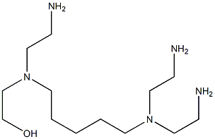 2-[N-(2-Aminoethyl)-N-[5-[bis(2-aminoethyl)amino]pentyl]amino]ethanol Struktur