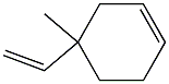 1-Methyl-1-ethenyl-3-cyclohexene Struktur