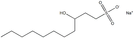 3-Hydroxyundecane-1-sulfonic acid sodium salt Struktur