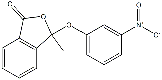 3-Methyl-3-(3-nitrophenoxy)isobenzofuran-1(3H)-one Struktur