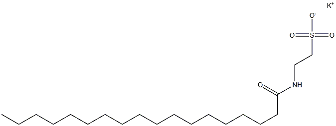 N-Octadecanoyltaurine potassium salt Struktur