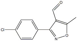 3-(4-Chlorophenyl)-5-methylisoxazole-4-carbaldehyde Struktur