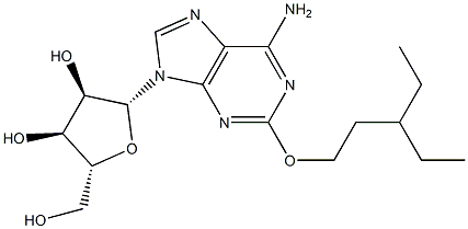 2-(3-Ethylpentyloxy)adenosine Struktur