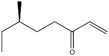 [R,(-)]-6-Methyl-1-octene-3-one Struktur