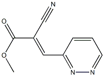 2-Cyano-3-(3-pyridazinyl)acrylic acid methyl ester Struktur