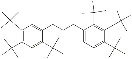 1-(2,3,4-Tri-tert-butylphenyl)-3-(2,4,5-tri-tert-butylphenyl)propane Struktur