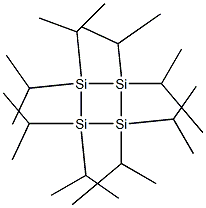 Octaisopropyl-1,2,3,4-tetrasilacyclobutane Struktur