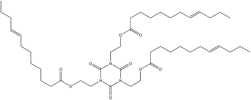 1,3,5-Tris[2-(8-dodecenoyloxy)ethyl]hexahydro-1,3,5-triazine-2,4,6-trione Struktur