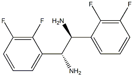 (1R,2S)-1,2-Bis(2,3-difluorophenyl)ethane-1,2-diamine Struktur