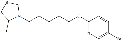 5-Bromo-2-[[5-(4-methyl-3-thiazolidinyl)pentyl]oxy]pyridine Struktur