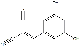 3,5-Dihydroxybenzylidenemalononitrile Struktur