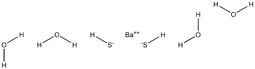 Barium hydrogen sulfide tetrahydrate Struktur