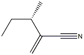 [S,(+)]-3-Methyl-2-methylenevaleronitrile Struktur