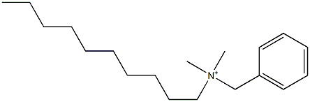 Decyldimethylbenzylaminium Struktur