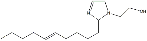 2-(5-Decenyl)-3-imidazoline-1-ethanol Struktur