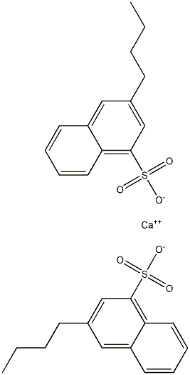 Bis(3-butyl-1-naphthalenesulfonic acid)calcium salt Struktur