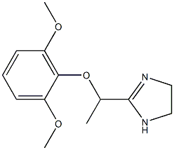 2-[1-(2-Methoxy-6-methoxyphenoxy)ethyl]-2-imidazoline Struktur