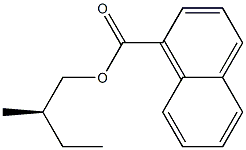 (-)-1-Naphthoic acid [(R)-2-methylbutyl] ester Struktur