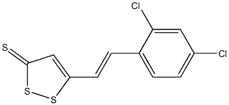 5-[2-(2,4-Dichlorophenyl)ethenyl]-3H-1,2-dithiol-3-thione Struktur