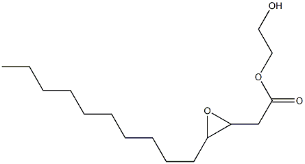 3,4-Epoxymyristic acid 2-hydroxyethyl ester Struktur