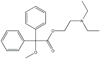 2,2-Diphenyl-2-methoxyacetic acid 2-(diethylamino)ethyl ester Struktur