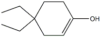 4,4-Diethyl-1-cyclohexen-1-ol Struktur