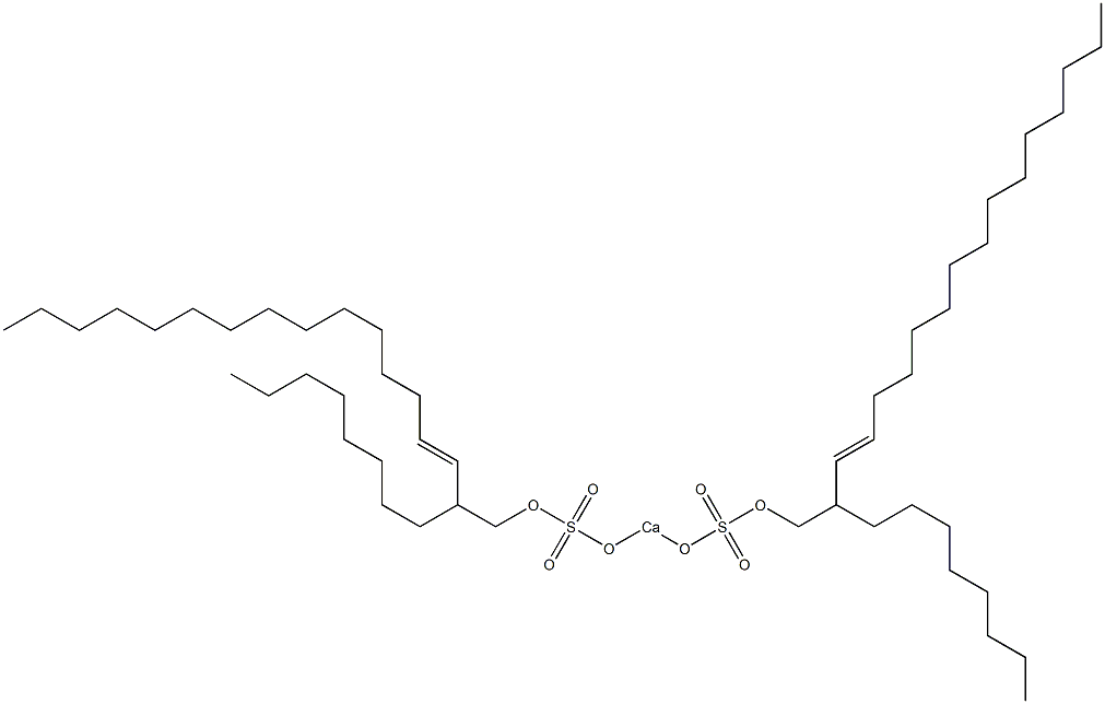 Bis(2-octyl-3-heptadecenyloxysulfonyloxy)calcium Struktur