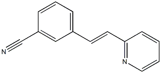 2-(3-Cyanostyryl)pyridine Struktur