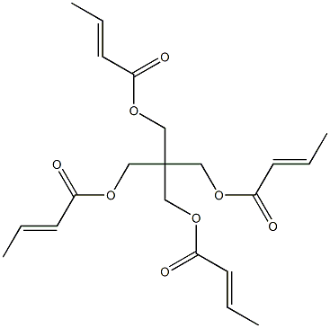 Bis[(E)-2-butenoic acid]2,2-bis[[(E)-2-butenoyloxy]methyl]-1,3-propanediyl ester Struktur