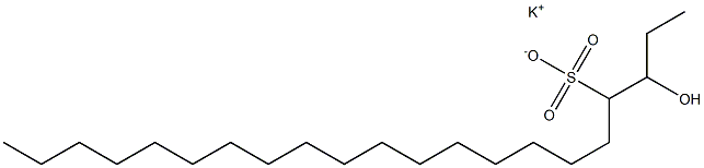 3-Hydroxyhenicosane-4-sulfonic acid potassium salt Struktur